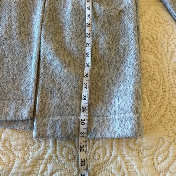 Express light gray open front sweater jacket / cardigan coat - super soft XS - Picture 4 of 9